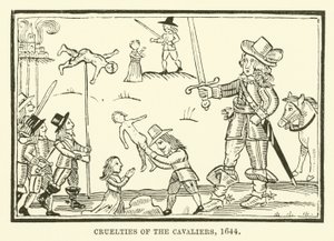 Kavalerernes grusomheder, 1644 af English School